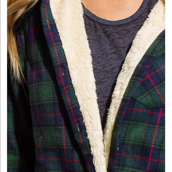 ARRIVED!long sleeve button up flannel top~ - Picture 7 of 7